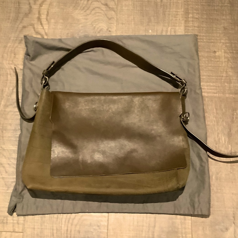 Allsaints Greenish Brown Satchel